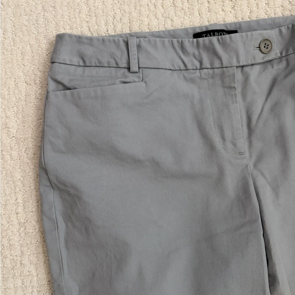 Talbots Light Gray Chino Trousers - Picture 2 of 7